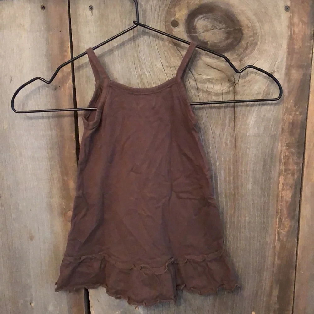 2006 Old Navy Brown Embroidery Sundress 6-12 months girls